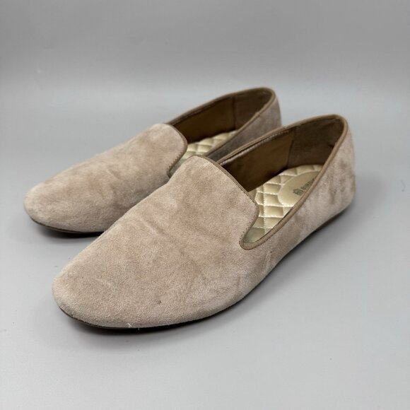 Birdies Sz 8.5 The Starling Shoe Loafer Slip On Flat Taupe  Tan Suede Leather - Picture 3 of 9